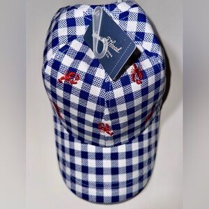 NWT UNIVERSAL THREAD Blue and White Gingham Patterned Lobster Hat - adjustable